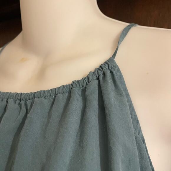 Patagonia Brand Women's Small June Lake Swing Dress Abalone Blue Pockets - Picture 4 of 6